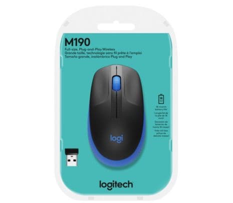 LOGITECH 910-005903 MOUSE M190 BLUE INALAMBRICO - 2