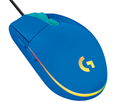LOGITECH 910-005795 MOUSE G203 GAMING BLUE LIGHTSYNC USB**