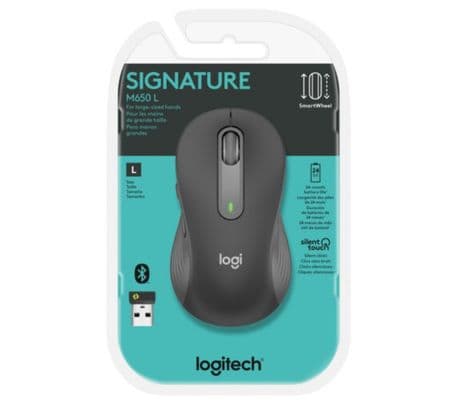 LOGITECH 910-006231 MOUSE M650 LARGE GRAFITO INAL+BT - 2