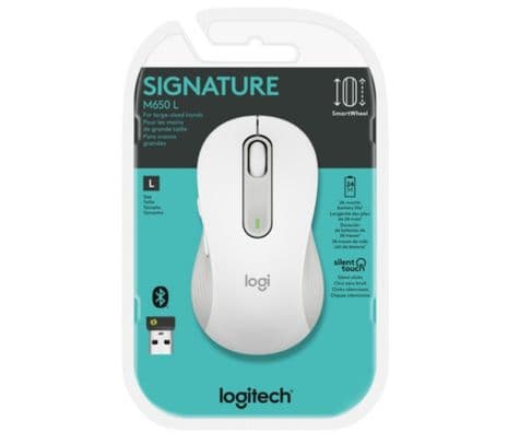 LOGITECH 910-006233 MOUSE M650 LARGE WHITE INAL+BT - 2