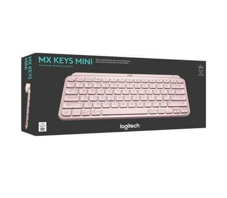 LOGITECH 920-010478 TECLADO MX KEYS MINI ROSE INAL+BT - 2