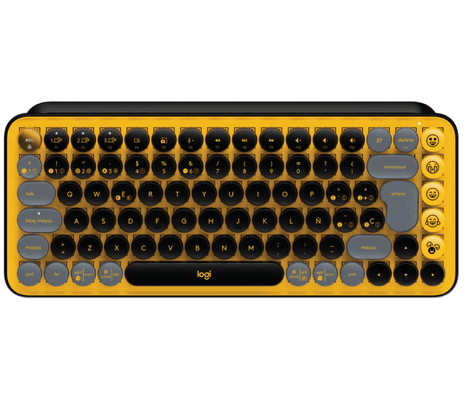 LOGITECH 920-010713 TECLADO POP KEYS BLAST YELLOW INAL+BT**