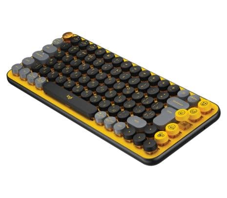 LOGITECH 920-010713 TECLADO POP KEYS BLAST YELLOW INAL+BT** - 3