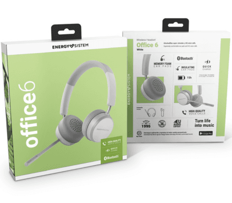 ENERGY SISTEM 453221 HEADSET OFFICE 6 BT WHITE (O) - 2