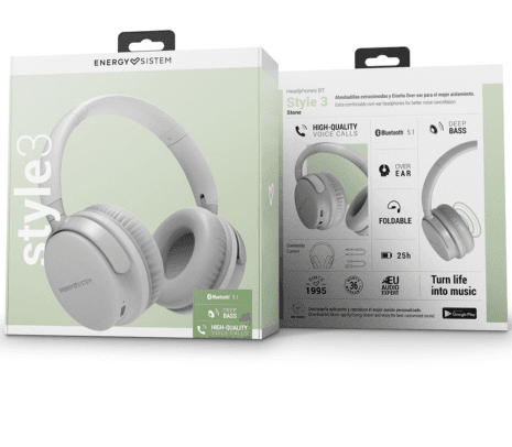ENERGY SISTEM 453030 HEADPHONES STYLE 3 BT STONE (O) - 2