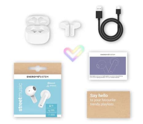 ENERGY SISTEM 458950 EARPHONES STREETMUSIC WHITE TWS - 2