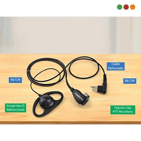 HANDY - Auricular con PTT para RC 3002 - AF 6000 D - INTELBRAS - 4