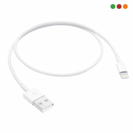 iPhone - Cable USB Lightning 1 Mts Blanco | Anbyte