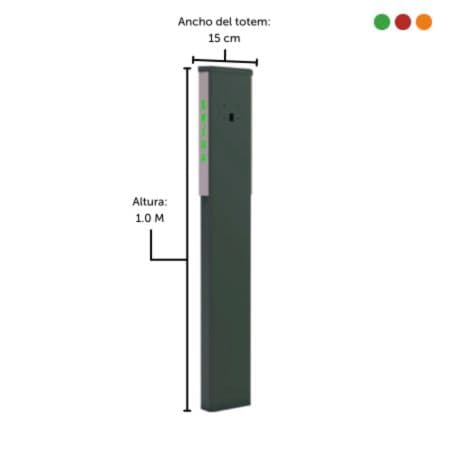 TOTEM CLASSIC P Vehicular Extension | 1m | A. 15cm | VERDE | 0391 - PROTECTM - 3