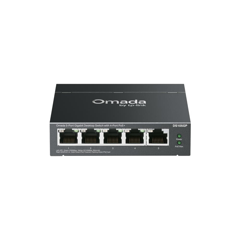 Switch | 5p | Giga | 5p PoE+ | Mesa | Omada | DS105GP | TP-LINK