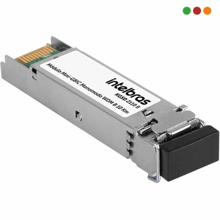 FIBRA - CONVERSOR MINI-GBIC WDM GIGA MONOMODO 10KM - KGSD 2110 B - INTELBRAS - 2