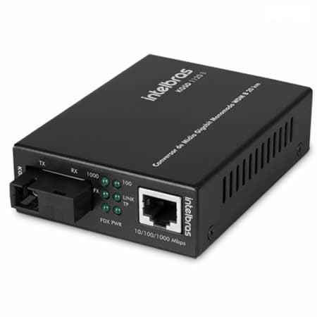 zzFIBRA - Conversor Midia GIGA WDM Monomodo 20 KM - KGSD 1120 B - INTELBRAS - 2