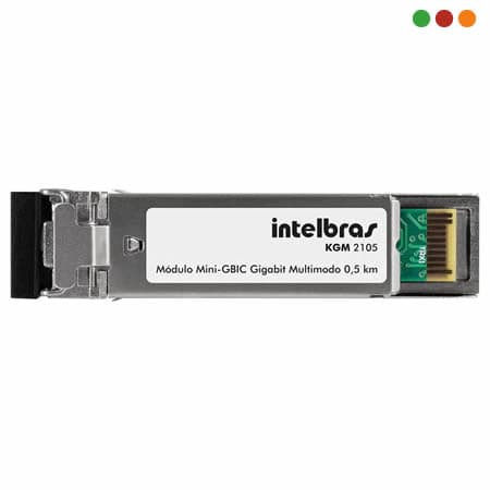 FIBRA - CONVERSOR MINI-GBIC GIGA MULTIMODO 550M - KGM 2105 - INTELBRAS - 4