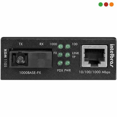 FIBRA - Conversor Midia GIGA MULTIMODO 550M - KGM 1105 - INTELBRAS - 3