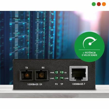 FIBRA - Conversor Midia GIGA MULTIMODO 550M - KGM 1105 - INTELBRAS - 4