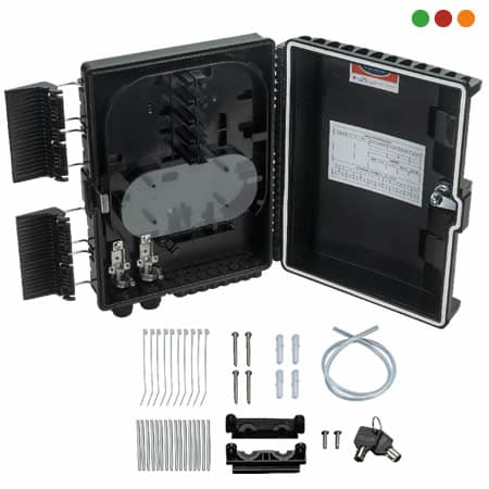 FIBRA - Caja de Term.Aérea c/Splitter 1x 8 SC/APC - XFCT 1608 | INTELBRAS - 3