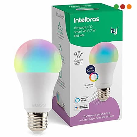 Smart Home | Lampara LED WiFi SMART | 10 Watts | RGB | EWS 410 IZY - Intelbras - 2