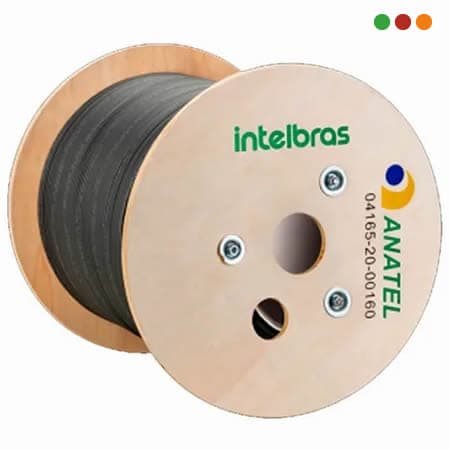 FIBRA - Cable Optico Drop 1 Km / CFOAC-BLI A/B-CM-01-FO-CO-LSZH - INTELBRAS - 2