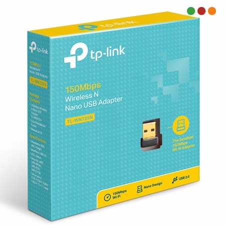 Red Inal - Adap. USB 2.0 TL-WN725N | 150N | Nano | TP-LINK - 4