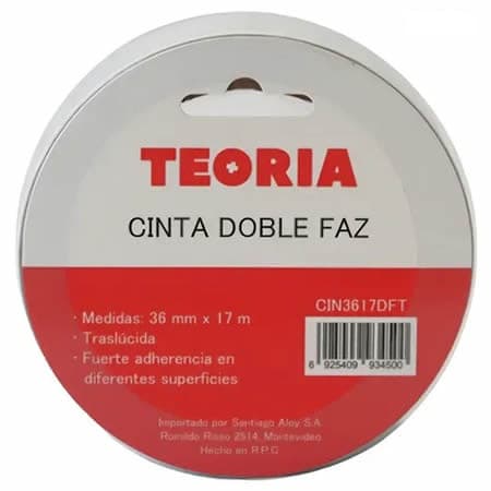 HERRAMIENTAS | CINTA DOBLE FAZ | 36MM X 17M | TEORIA+ - 2