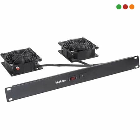 Racks - Ventiladores - Kit de 2  para RACK / Fusible 10A - KVR2V / INTELBRAS - 2