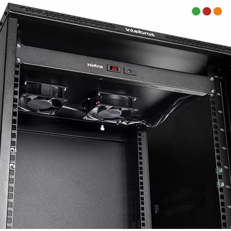 Racks - Ventiladores - Kit de 2  para RACK / Fusible 10A - KVR2V / INTELBRAS - 3