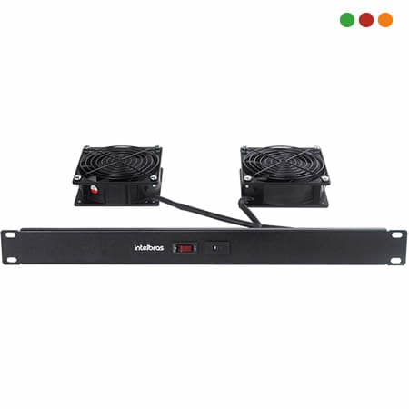 Racks - Ventiladores - Kit de 2  para RACK / Fusible 10A - KVR2V / INTELBRAS
