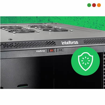 Racks - Ventiladores - Kit de 4  para RACK / Fusible 10A - KVR4V / INTELBRAS - 3