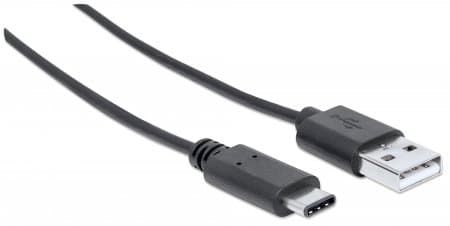 Cable USB C a USB A macho/macho 1,0 mts Manhattan - 2