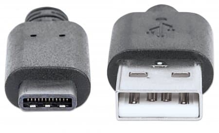 Cable USB C a USB A macho/macho 1,0 mts Manhattan - 3