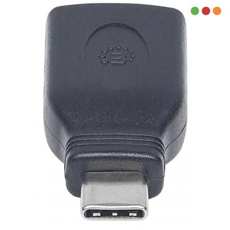 Adaptador USB C Macho a USB A 3,0 Hembra OTG | Manhattan - 2