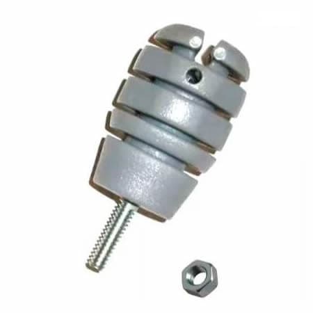 Cerca Electrica | Aislador para Asta Galvanizada Gris (unidad)