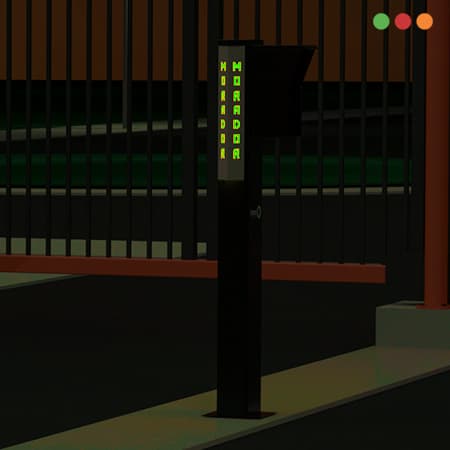 TOTEM CLASSIC G Peatonal | 1,70m | A. 30cm | VERDE | 4170-G | 0467 - PROTECTM - 4