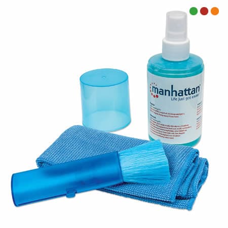 Limpia LCD 200ml "Liquido" c/ Paño y Cepillo  - Manhattan