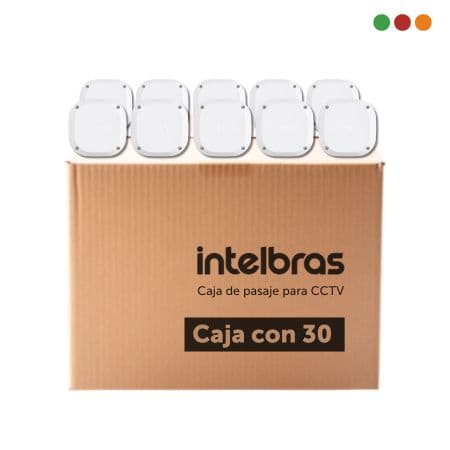 Herramientas | Caja 12,5 x 12,3 x 6 cm | Pack x 30 | EXT | VBOX 1100 E Intelbras