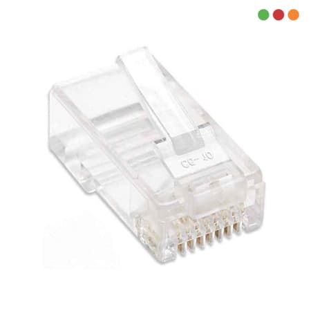 Conector / Ficha RJ45 Cat 6 Frasco x100 Intellinet - 3
