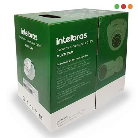 Cable UTP Cat 5e INTERIOR / Blanco / CCA / 305 mts / MC8CBR | INTELBRAS - 3