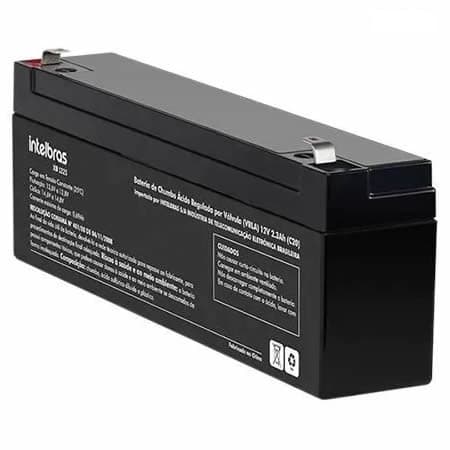 Bateria de 12V  2,3 Amp - F1 - XB 1223 Incendio - INTELBRAS - 3