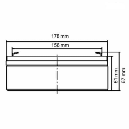 Bateria de 12V  2,3 Amp - F1 - XB 1223 Incendio - INTELBRAS - 4