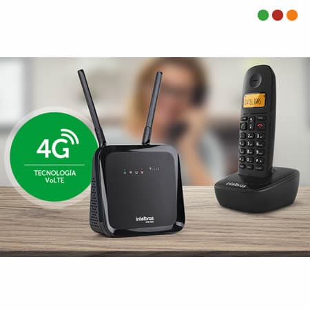 Red Inal - Router 4G WiFi + Tel vía SIM | 32 conexiones | ICW 4002 - INTELBRAS - 3