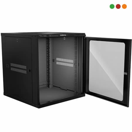 Racks - Rack de Pared  12U  Mini | L.55 x A.60 x P.47 / MRD 1247 - INTELBRAS - 2