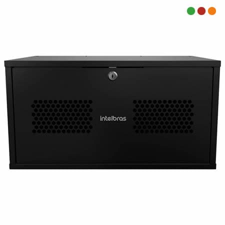 Racks - Rack de Pared   5U  Mini | L.55 x A.27 x P.37 / MRM 537 ARMADO INTELBRAS - 2