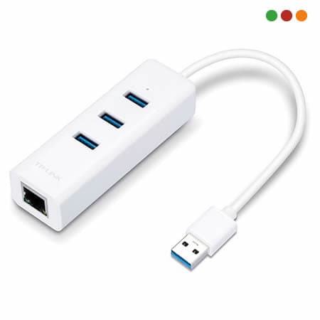 Conversor USB 3.0 a Red 10/100/1000 Gigabit + Hub USB 3.0 | UE330 | TP-LINK - 2