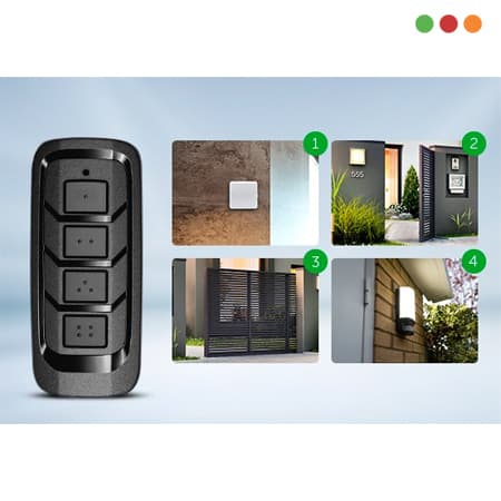 Alarma | Control Remoto XAC 4004 Smart NEGRO | 4 BOT - Intelbras - 3
