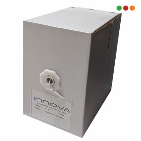 Alarma | Cable  7 x 0,40mm | Blanco | 100% COBRE | 305 Mts | 1511C/7 - INNOVA