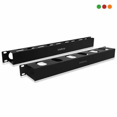 Racks - Organizador Cables 1U /  8 cm / METALICO | OCH1U 80 - INTELBRAS