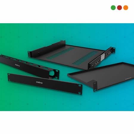 Racks - Estante 4P - Prof. 40 cm NEGRO / hasta 50 cm / BF1U 400 | INTELBRAS - 2