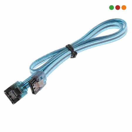 Cable SATA 3,0 / 6 Gbps / 40 cm / c/tranca | Anbyte - 2