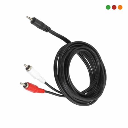 Cable Audio 2 RCA M/1 Plug M 4,5 mts | Anbyte