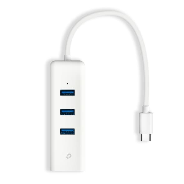 Conversor USB C a Red 10/100/1000 Gigabit + Hub USB 3.0 | UE330C | TP-LINK
